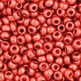 11/0 Preciosa Seed Beads Metallic Light Copper Terra #42000